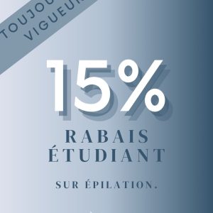 15% étudiant